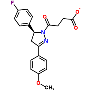 337482-93-6  4-[(5R)-5-(4-fluorophenyl)-3-(4-methoxyphenyl)-4,5-dihydro-1H-pyrazol-1-yl]-4-oxobutanoate