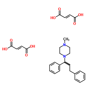 40028-09-9  1-(1,3-diphenylpropyl)-4-methylpiperazine di[(2E)-but-2-enedioate]