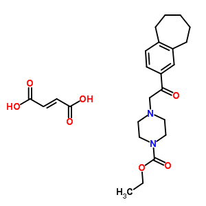 42882-43-9  ethyl 4-[2-oxo-2-(6,7,8,9-tetrahydro-5H-benzo[7]annulen-2-yl)ethyl]piperazine-1-carboxylate (2E)-but-2-enedioate