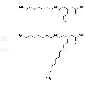 50808-48-5  N,N-bis[2-(octylamino)ethyl]glycine - N-(2-aminoethyl)-N-[2-(octylamino)ethyl]glycine (1:1) dihydrochloride