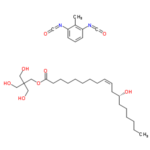 52390-75-7  3-hydroxy-2,2-bis(hydroxymethyl)propyl (9Z,12R)-12-hydroxyoctadec-9-enoate - 1,3-diisocyanato-2-methylbenzene (1:1)