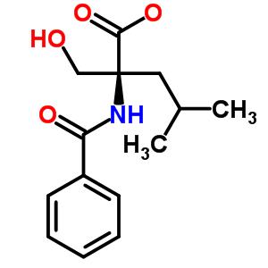 52421-47-3  (2R)-2-(hydroxymethyl)-4-methyl-2-[(phenylcarbonyl)amino]pentanoate