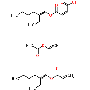 61909-78-2  (Z)-4-(2-ethylhexoxy)-4-oxo-but-2-enoic acid; 2-ethylhexyl prop-2-enoate; vinyl acetate