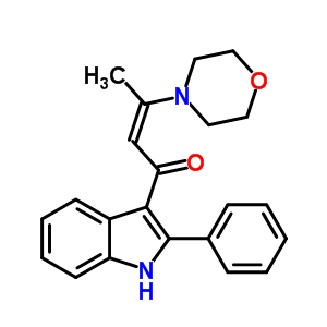 62367-94-6  (2Z)-3-morpholin-4-yl-1-(2-phenyl-1H-indol-3-yl)but-2-en-1-one