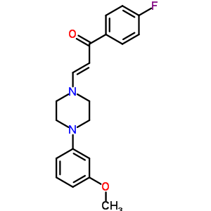 65201-16-3  (2E)-1-(4-fluorophenyl)-3-[4-(3-methoxyphenyl)piperazin-1-yl]prop-2-en-1-one