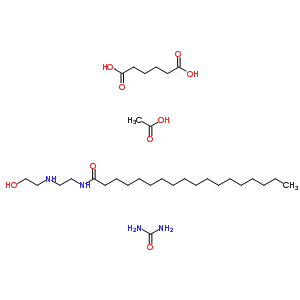 68411-89-2  acetic acid; adipic acid; N-[2-(2-hydroxyethylamino)ethyl]octadecanamide; urea