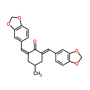 69920-37-2  (2Z,6E)-2,6-bis(1,3-benzodioxol-5-ylmethylidene)-4-methylcyclohexanone