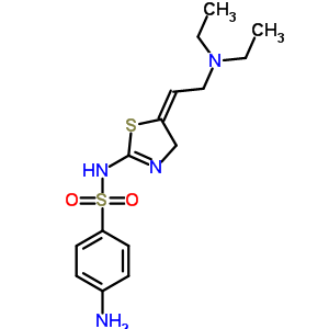 72051-63-9  4-amino-N-{(5E)-5-[2-(diethylamino)ethylidene]-4,5-dihydro-1,3-thiazol-2-yl}benzenesulfonamide
