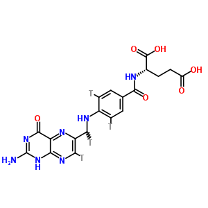 73756-06-6  N-{[4-({[2-amino-4-oxo(7-~3~H)-1,4-dihydropteridin-6-yl](~3~H_1_)methyl}amino)(3,5-~3~H_2_)phenyl]carbonyl}-L-glutamic acid