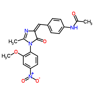 78311-89-4  N-(4-{(E)-[1-(2-methoxy-4-nitrophenyl)-2-methyl-5-oxo-1,5-dihydro-4H-imidazol-4-ylidene]methyl}phenyl)acetamide