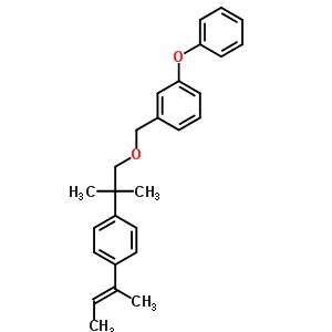 80854-12-2  1-[(2-methyl-2-{4-[(1E)-1-methylprop-1-en-1-yl]phenyl}propoxy)methyl]-3-phenoxybenzene