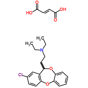 81320-21-0  2-(2-chloro-11H-dibenzo[b,e][1,4]dioxepin-11-yl)-N,N-diethylethanamine (2E)-but-2-enedioate