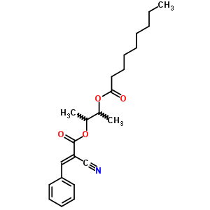 84006-51-9  2-{[(2E)-2-cyano-3-phenylprop-2-enoyl]oxy}-1-methylpropyl nonanoate