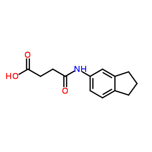 847588-85-6  4-(2,3-dihydro-1H-inden-5-ylamino)-4-oxobutanoic acid 847588-85-6  4-(2,3-dihydro-1H-inden-5-ylamino)-4-oxobutanoic acid