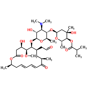 20283-69-6  (2S,3S,4R,6S)-6-{[(2R,3S,4R,5R,6S)-4-(dimethylamino)-5-hydroxy-6-{[(4R,5S,6S,7R,9R,11E,13E,16R)-4-hydroxy-5-methoxy-9,16-dimethyl-2,10-dioxo-7-(2-oxoethyl)oxacyclohexadeca-11,13-dien-6-yl]oxy}-2-methyltetrahydro-2H-pyran-3-yl]oxy}-4-hydroxy-2,4-dimethylte