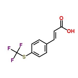21101-67-7  (2E)-3-{4-[(trifluoromethyl)sulfanyl]phenyl}prop-2-enoic acid