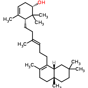 220359-69-3  (1S,5R)-4,6,6-trimetylo-5-{(3E)-3-metylo-6-[(4aR,8aR)-2,4a,7,7-tetrametylo-3,4,4a,5,6,7,8,8a-oktahydronaftalen-1-yl]hex-3-en-1-yl}cykloheks-3-en-1-ol