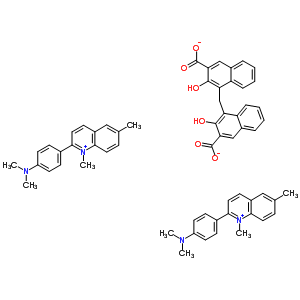 24305-25-7  bis{2-[4-(dimethylamino)phenyl]-1,6-dimethylquinolinium} 4,4'-methanediylbis(3-hydroxynaphthalene-2-carboxylate)