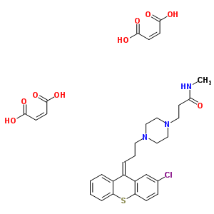 4434-20-2  3-{4-[(3Z)-3-(2-chloro-9H-thioxanthen-9-ylidene)propyl]piperazin-1-yl}-N-methylpropanamide (2Z)-but-2-enedioate (1:2)