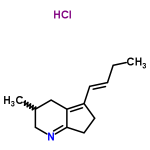 50719-82-9  5-[(1E)-but-1-en-1-yl]-3-methyl-3,4,6,7-tetrahydro-2H-cyclopenta[b]pyridine hydrochloride