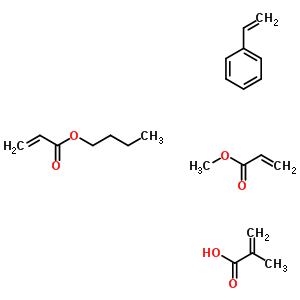 51939-28-7  butyl prop-2-enoate; methyl prop-2-enoate; 2-methylprop-2-enoic acid; styrene