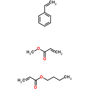 52192-05-9  butyl prop-2-enoate; methyl prop-2-enoate; styrene