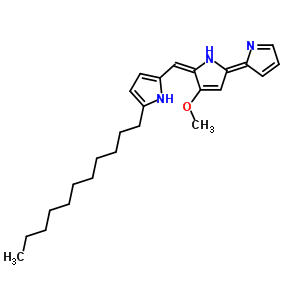 52340-48-4  (2Z,5Z)-4-methoxy-5-[(5-undecyl-1H-pyrrol-2-yl)methylidene]-1,5-dihydro-2,2'-bipyrrole