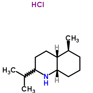 57379-41-6  (4aR,5S,8aS)-5-methyl-2-(1-methylethyl)decahydroquinoline hydrochloride