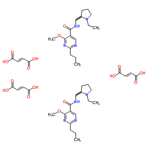 72412-13-6  N-[(1-ethylpyrrolidin-2-yl)methyl]-4-methoxy-2-propylpyrimidine-5-carboxamide (2E)-but-2-enedioate (2:3)
