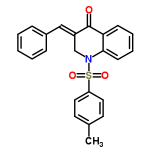 76263-65-5  (3E)-1-[(4-methylphenyl)sulfonyl]-3-(phenylmethylidene)-2,3-dihydroquinolin-4(1H)-one