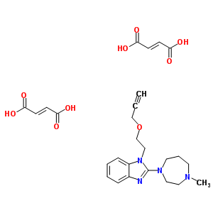 87233-58-7  2-(4-methyl-1,4-diazepan-1-yl)-1-[2-(prop-2-yn-1-yloxy)ethyl]-1H-benzimidazole di[(2E)-but-2-enedioate]