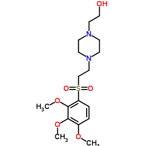 103595-56-8  2-(4-{2-[(2,3,4-trimethoxyphenyl)sulfonyl]ethyl}piperazin-1-yl)ethanol