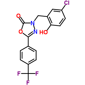 202821-81-6  3-(5-chloro-2-hydroxybenzyl)-5-[4-(trifluoromethyl)phenyl]-1,3,4-oxadiazol-2(3H)-one