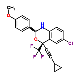 209414-26-6  (4S)-6-klor-4-(cyklopropyletynyl)-2- (4-metoksyfenyl)-4-(trifluormetyl)-1,4-dihydro-2H-3,1-benzoksazin