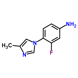 3-fluoro-4-(4-methyl-1H-imidazol-1-yl)benzenamine