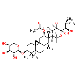 264875-61-8  (2S,4aR,5aS,7R,7aR,7bR,8S,8aR,11R,11aR,12aS,13aS,15aR)-11,11a-dihydroxy-1,1,7a,8,10,10,13a-heptamethyl-2-(beta-D-xylopyranosyloxy)-1,2,3,4,6,7,7a,7b,8,8a,10,11,11a,12a,13,13a,15,15a-octadecahydrocyclopropa[1',8a']naphtho[2',1':4,5]indeno[2,1-b]furo[2,3-e]