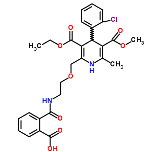 318465-73-5  2-[(2-{[4-(2-klorofenil)-3-(etoksikarbonil)-5-(metoksikarbonil)-6-metil-1,4-dihidropiridin-2-il]metoksi}etil)karbamoil]benzoik asit