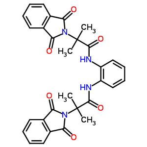 401846-08-0  N,N'-benzene-1,2-diylbis[2-(1,3-dioxo-1,3-dihydro-2H-isoindol-2-yl)-2-methylpropanamide]