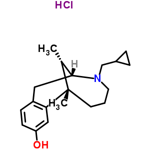 51478-17-2  (2R,7S,12S)-3-(cyclopropylmethyl)-7,12-dimethyl-2,3,4,5,6,7-hexahydro-1H-2,7-methano-3-benzazonin-9-ol hydrochloride