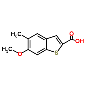 58264-63-4  6-methoxy-5-methyl-1-benzothiophene-2-carboxylic acid