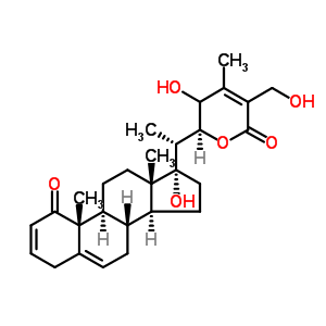 58324-08-6  (22S)-17,23,27-trihydroxy-22,26-epoxyergosta-2,5,24-triene-1,26-dione