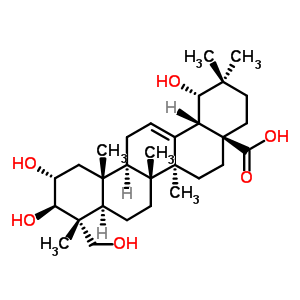 58880-25-4  (2alpha,3beta,19alpha)-2,3,19,23-tetrahydroxyolean-12-en-28-oic acid