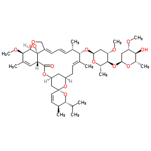 65195-52-0  (2aE,4E,5'S,6S,6'R,7S,8E,11R,13S,15S,17aR,20R,20aR,20bS)-20b-hydroxy-20-methoxy-5',6,8,19-tetramethyl-6'-(1-methylethyl)-17-oxo-5',6,6',10,11,14,15,17,17a,20,20a,20b-dodecahydro-2H,7H-spiro[11,15-methanofuro[4,3,2-pq][2,6]benzodioxacyclooctadecine-13,2'-p