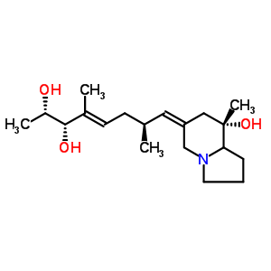 67016-65-3  (2R,3R,4E,8Z)-8-[(8S,8aS)-8-hydroxy-8-methylhexahydroindolizin-6(5H)-ylidene]-4,7-dimethyloct-4-ene-2,3-diol