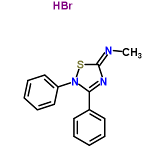 70375-43-8  N-[(5E)-2,3-diphenyl-1,2,4-thiadiazol-5(2H)-ylidene]methanamine hydrobromide (1:1)