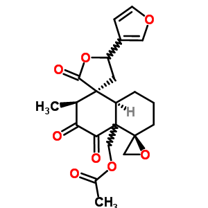 73114-26-8  [(2'S,3S,5'R,8a'S)-5-(furan-3-yl)-2'-methyl-2,3',4'-trioxooctahydrodispiro[furan-3,1'-naphthalene-5',2''-oxiran]-4a'(2'H)-yl]methyl acetate