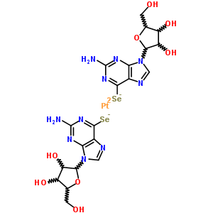 79084-82-5  platinum(2+) bis(2-amino-9-pentofuranosyl-9H-purine-6-selenolate) 79084-82-5  platinum(2+) bis(2-amino-9-pentofuranosyl-9H-purine-6-selenolate)