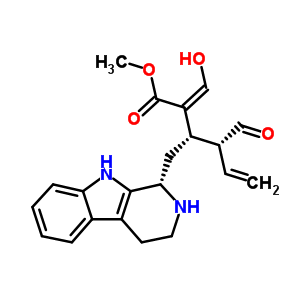 85955-83-5  methyl (2Z,3S,4R)-4-formyl-2-(hydroxymethylidene)-3-[(1S)-2,3,4,9-tetrahydro-1H-beta-carbolin-1-ylmethyl]hex-5-enoate
