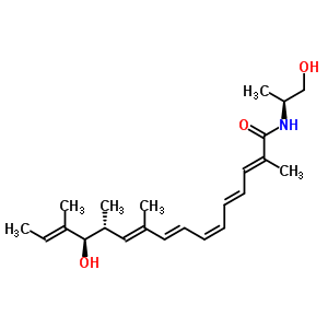 86934-12-5  (2E,4E,6E,8E,10E,14E)-13-hydroxy-N-(2-hydroxy-1-methylethyl)-2,10,12,14-tetramethylhexadeca-2,4,6,8,10,14-hexaenamide