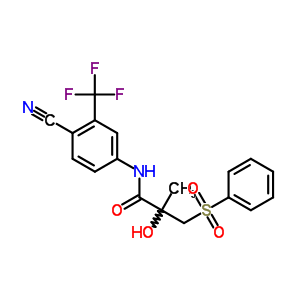 90357-05-4  N-[4-cyano-3-(trifluoromethyl)phenyl]-2-hydroxy-2-methyl-3-(phenylsulfonyl)propanamide